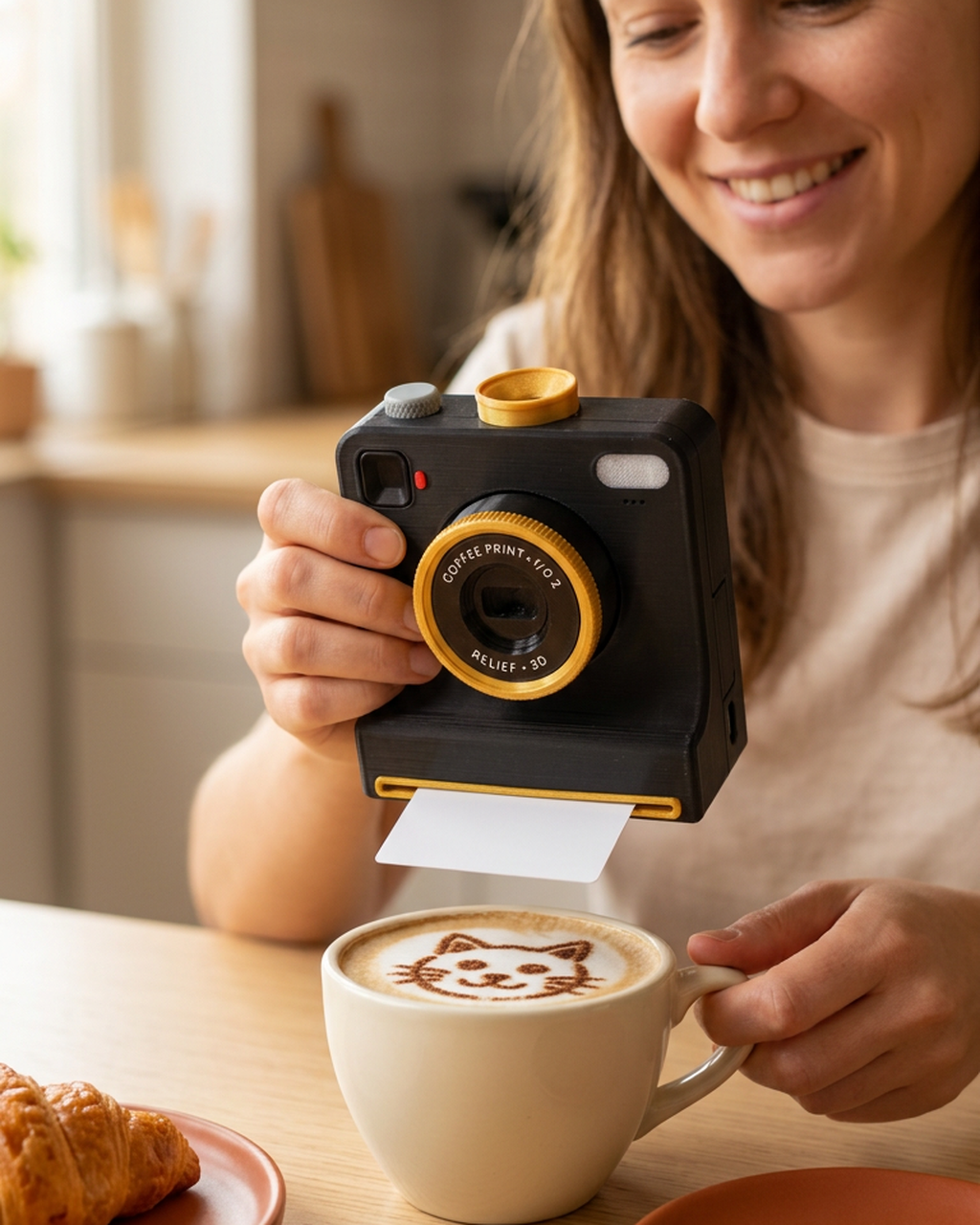 Cámara de latte art con un solo toque